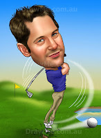 Golf Caricature