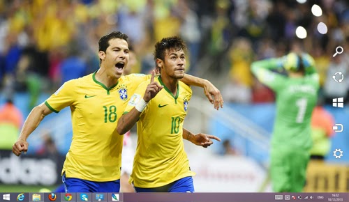 Brazil National Football Team Fifa World Cup 2014 Theme For Windows 7    football brazil world cup team