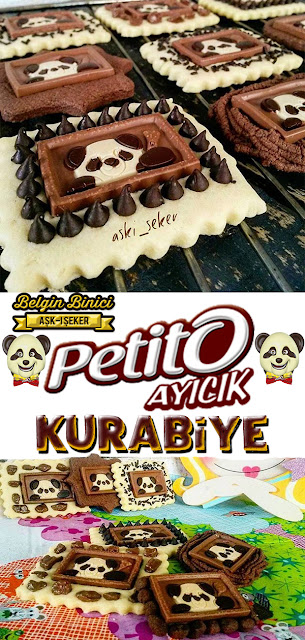 Petito kurabiye tarifi nasıl yapılır petitolu ayıcıklı çikolatalı çocuk kurabiyesi petitolu kurabiye kolay nefis videolu tatlı yemek tarifleri chocolate cookies dessert recipe turkish delicious yummy tasty taste