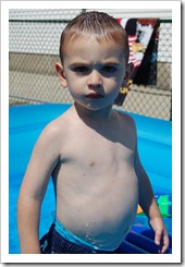 CJ enjoying the water