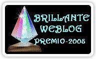 The Brilliante weblog premio 2008, goes too....