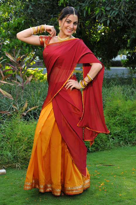 shraddha arya in half saree actress pics