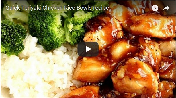 Quick Teriyaki Chicken Rice Bowls Recipe