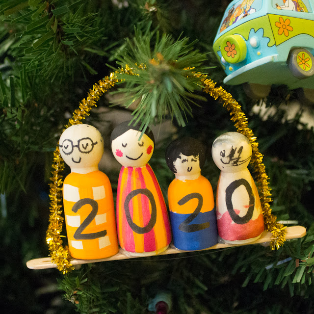 how to make DIY handmade peg doll family Christmas Ornaments with kids