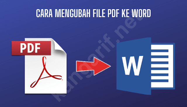 cara mengubah file pdf menjadi word