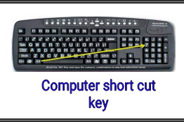 Basic Computer  skills and short cut keys information