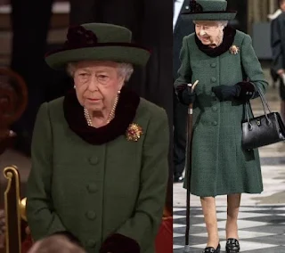 The Queen wore scarab brooch to Prince Philip memorial