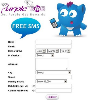 Purplesms.com - Get Recharge for Sending Free unlimited SMS