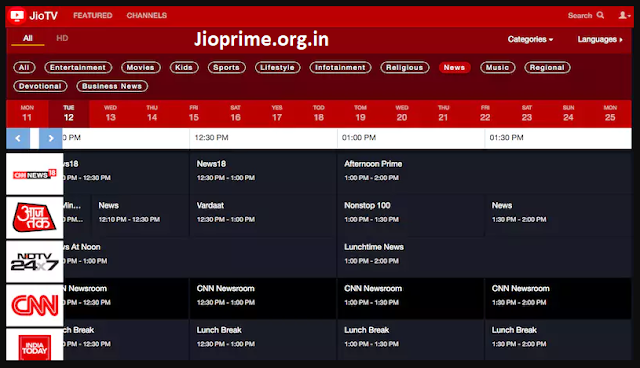 jio web tv