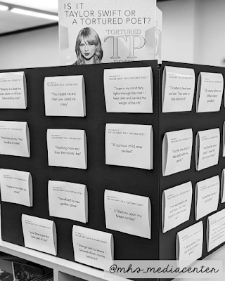 Taylor Swift Tortured Poets display