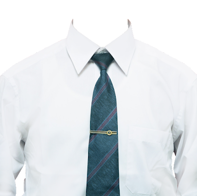 Contoh template kemeja putih dasi hijau