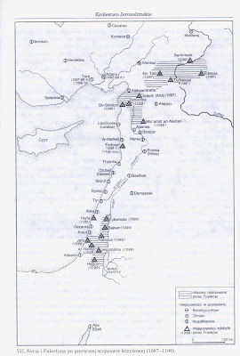 Mapa Ziemi Świętej 1099