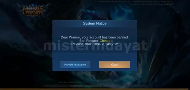 Cara Mengatasi Akun Mobile Legends yang di Banned Terbaru