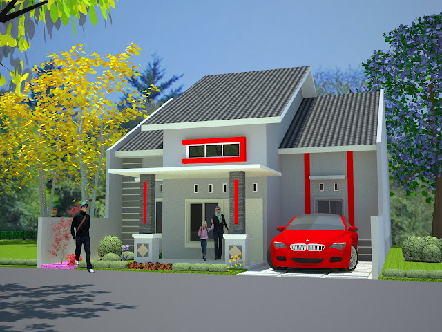 Contoh desain rumah minimalis type 60