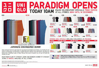 UNIQLO Opening Specials Sale 2012