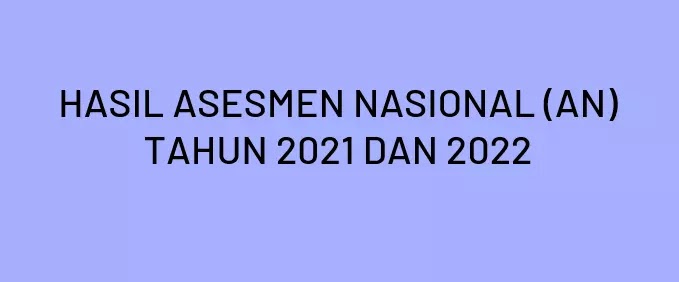 HASIL ASESMEN NASIONAL (AN) KEMENAG TAHUN 2021 DAN 2022