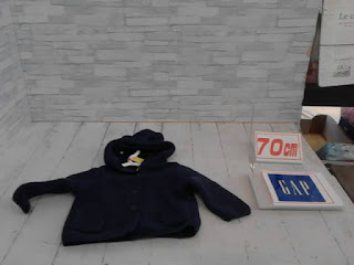 中古品　子供服　７０㎝　GAP　ネイビー　アウター　３９８円