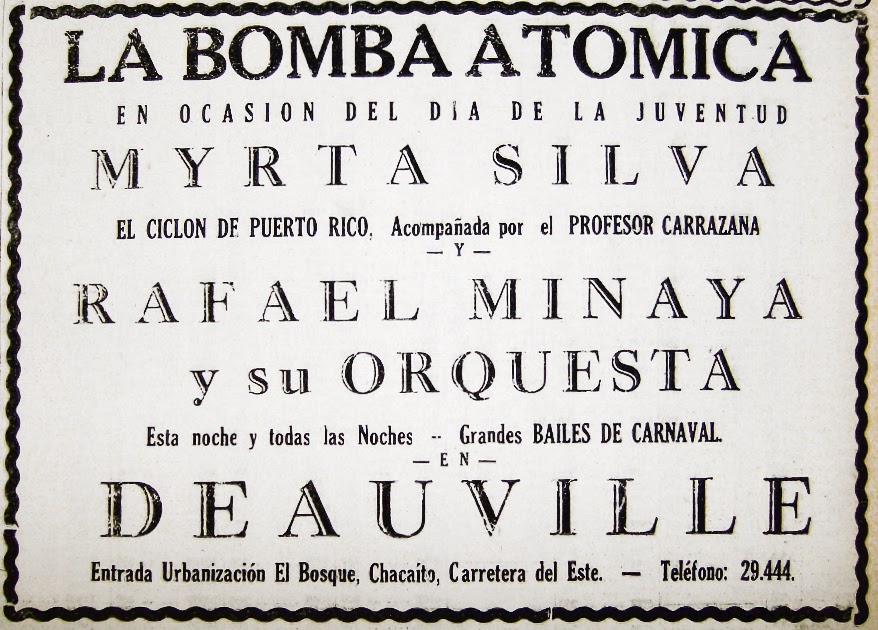 Hemeroteca De La Musica Popular En Venezuela El Heraldo 12 De Febrero De 1947 Myrta Silva Rafael Minaya Y Su Orquesta