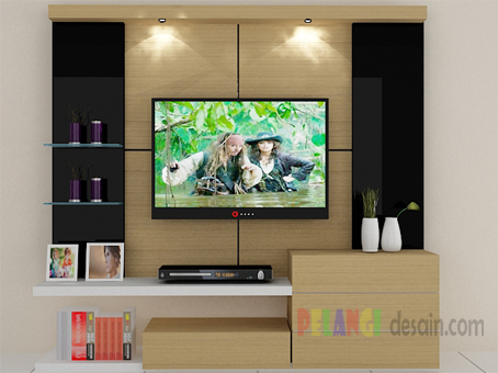 Kitchenset Pelangi Desain Interior: backdrop tv simpel