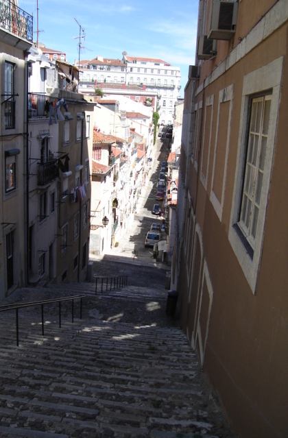 Escaliers dans Lisbonne