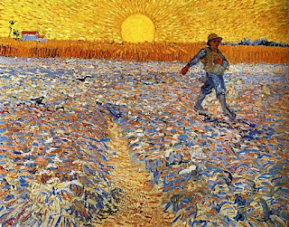 Van Gogh - Le semeur au soleil couchant,1888. 