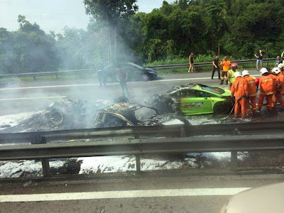 Lamborghini Hangus Sudah