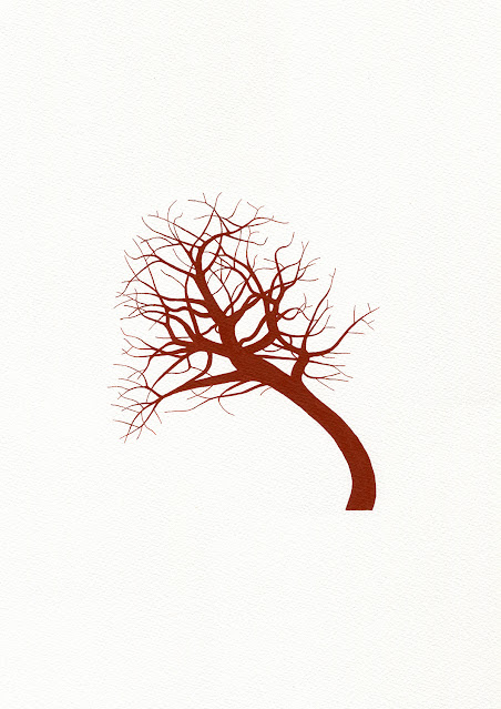 'Arterial Tree (Liver)' 2023 by Oona Culley, painting, arteries