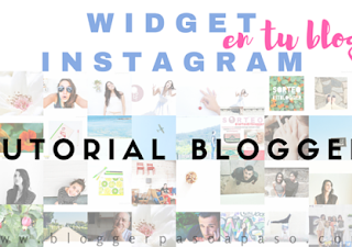 Tutorial Blogger: Poner Gadget de Instagram en el blog 