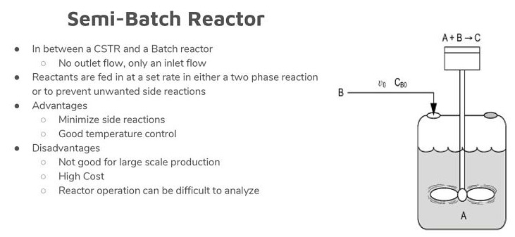 Definición de un reactor semi-continuo o semi-batch