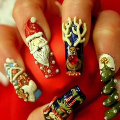 Christmas Nail Art -1