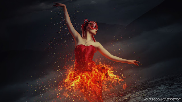 Dancing in Flames - Photo Manipulation video Tutorial