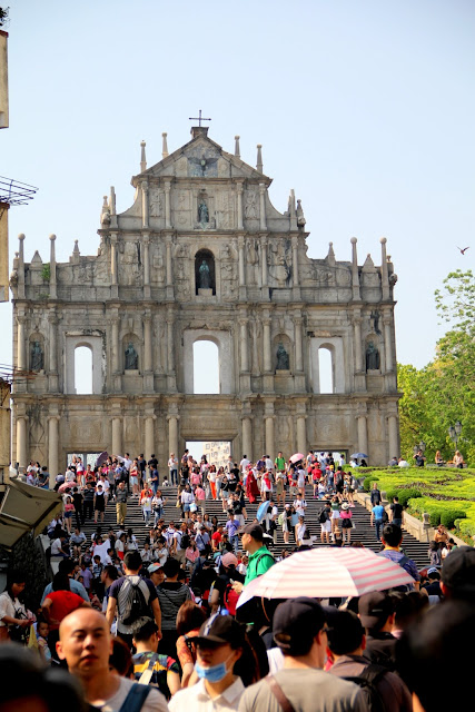 MACAU 澳門景點 大三巴牌坊 議事亭前地 玫瑰堂