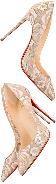 ♦Christian Louboutin Pigalle Follies patent porcelaine pumps #shoes #christianlouboutin #louboutinworld #brilliantluxury