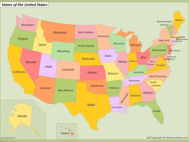 Map Of The United States Please