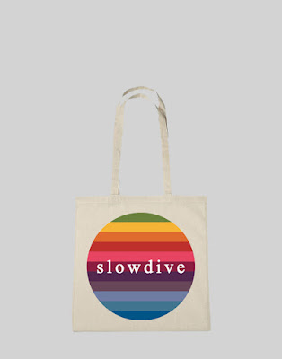 SLOWDIVE "RAINBOW" NATURAL TOTE BAG