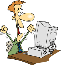 Happy Computer Man