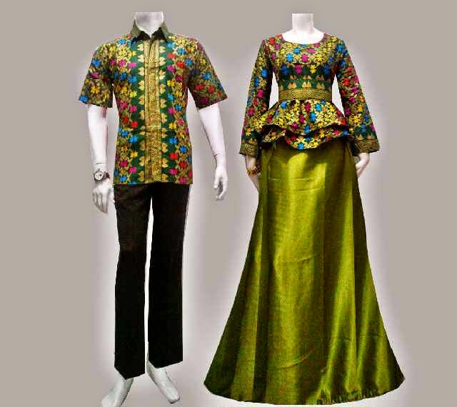 Baju Batik Gamis Modern Songket Prodo - Batik Bagoes Solo