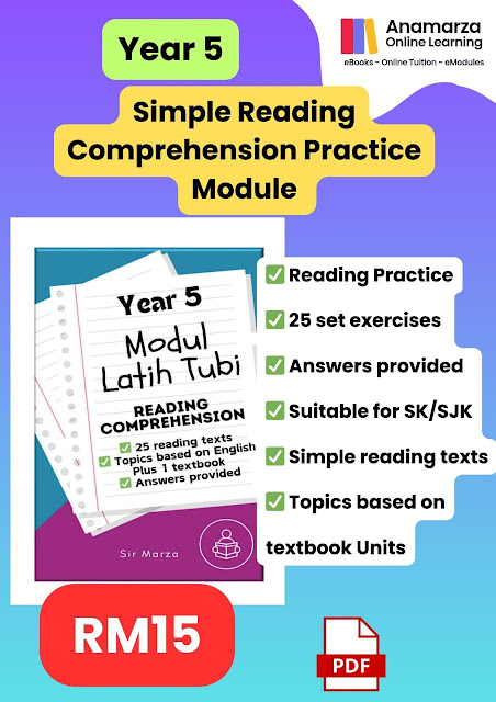 Modul Latih Tubi Reading Comprehension Tahun 5