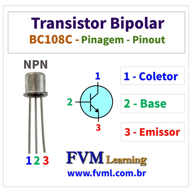 Datasheet-Pinagem-Pinout-transistor-npn-BC108C-Características-Substituição-fvml