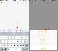 How to scan a document on iphone
