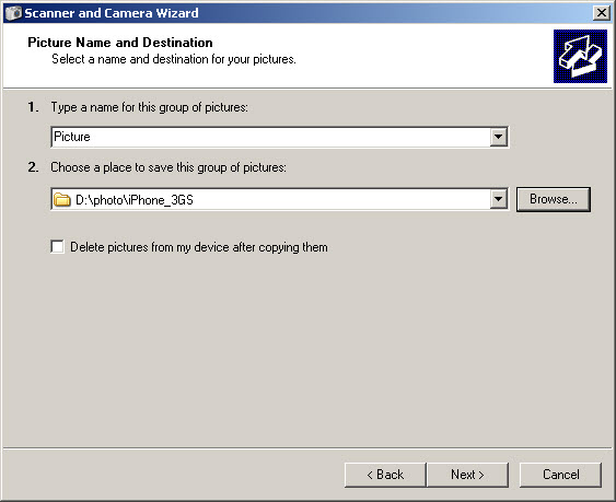 Emanduels': Transfer Photos from iPhone 3GS to Windows XP