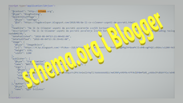 Kako u Blogger-u izmeniti ili dodati strukturalne podatke (schema.org)