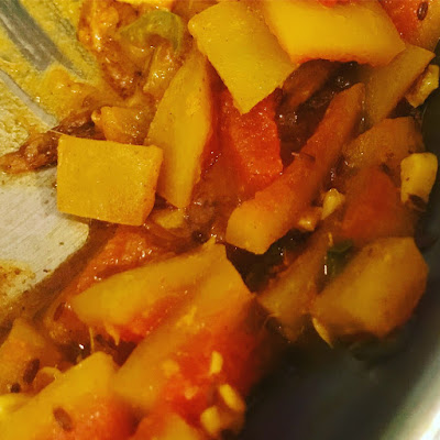 Curried Watermelon Rind