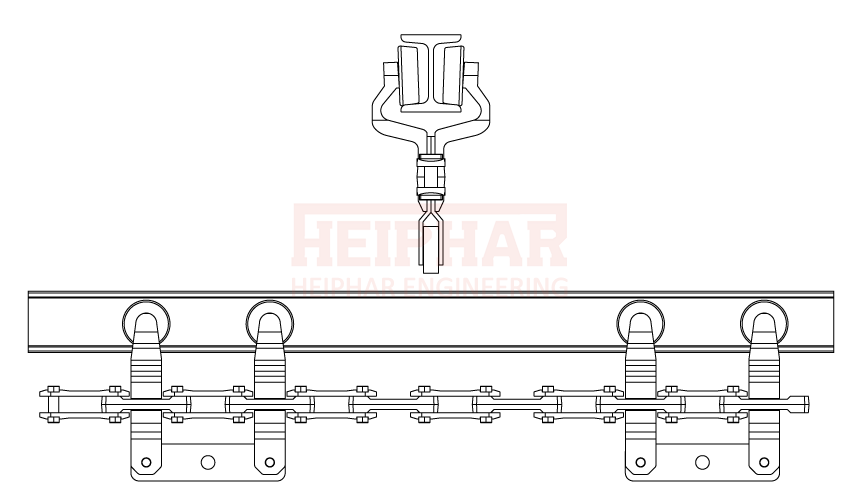 ระบบโซ่ลำเลียง X-348 Trolley Conveyor