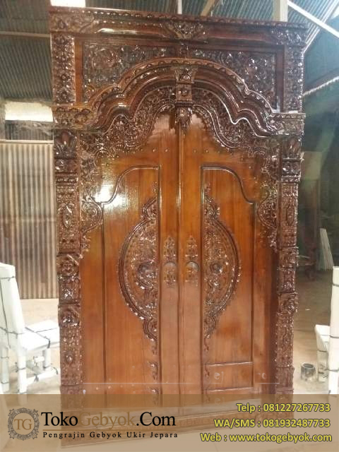  Kusen  Pintu  Gebyok Ukir  Jati  Jepara Motif 1 Toko Gebyok 