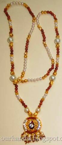 Goldstone and White Beaded Jewelry  (9)