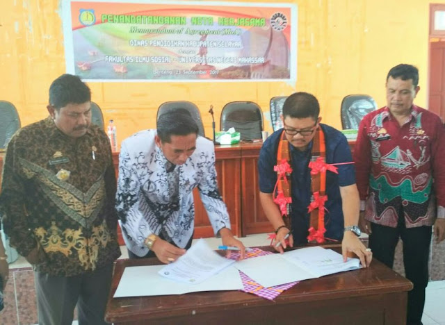 Kadis Dikbud Teken MoU, Pengembangan Pendidikan Dengan FIS UNM