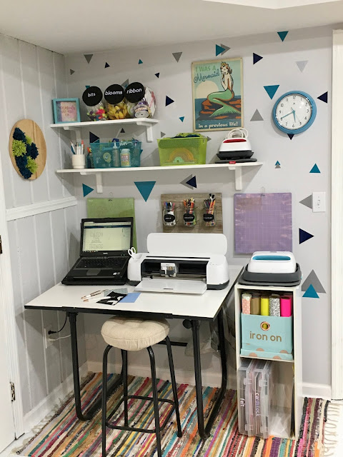 Craft room and workspace makeover for the One Room Challenge