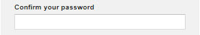 confirm your password