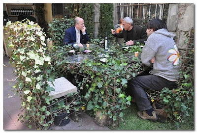 ivy clad table